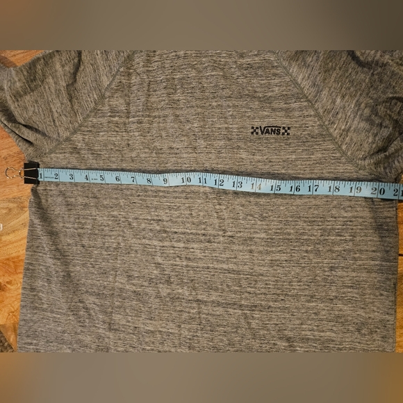 VANS Mens M Gray Oversized Heather Logo Hoodie Skater Sweatshirt NWT - Picture 5 of 6